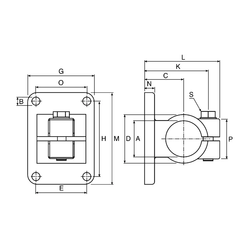 Rose+Krieger Flange Clamp FK Series Germany New 121 400 00020