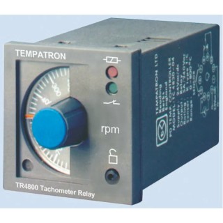 Tempatron Monitoring Relay SPDT DIN Rail Mount 5 to 10000 rpm 24 V dc TR4801-03-110/240VAC