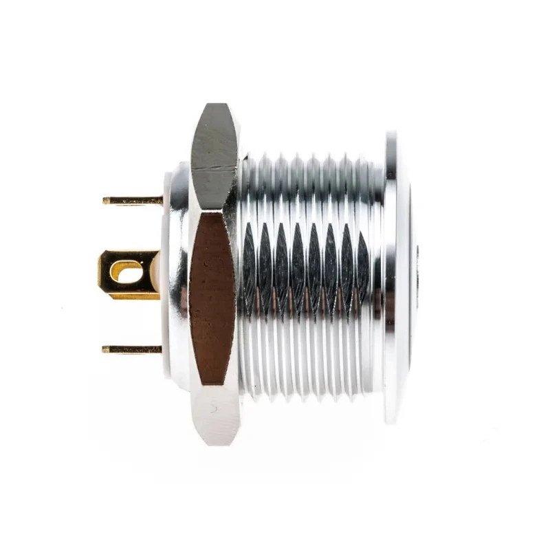 RS PRO MPB16 Series Illuminated Momentary Push Button Switch, Panel Mount, 16 mm Cutout, SPST, Red LED, IP67, 36 V dc MPB16