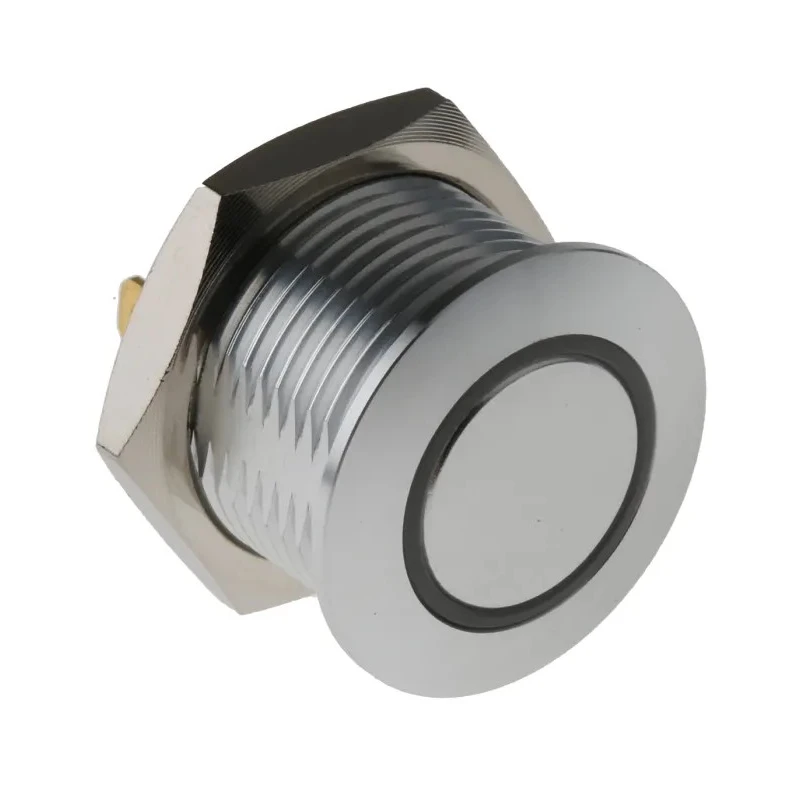 RS PRO Illuminated Momentary Push Button Switch Panel Mount 16 mm Cutout SPST RGB LED IP67 36 V dc MPB16
