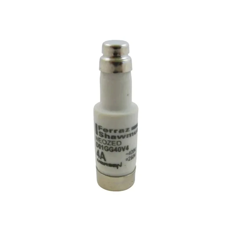 Mersen Neozed Fuse, 4A, 400V AC, D01 Bottle Fuse Size, Ceramic Body, Breaking Capacity 50kA, Model W200809 / D01GG40V4