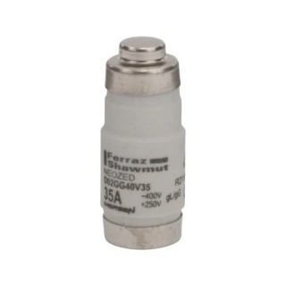Mersen 35A 400V AC D02 Neozed Fuse, Ceramic Body, 50kA Breaking Capacity R219826/D02GG40V35 R219826 / D02GG40V35