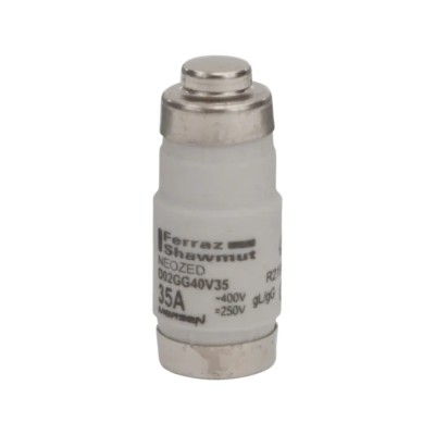 Mersen 35A 400V AC D02 Neozed Fuse, Ceramic Body, 50kA Breaking Capacity R219826/D02GG40V35 R219826 / D02GG40V35