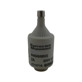Mersen 2A, 500V D2 Diazed Bottle Fuse, Ceramic Body, E27 Thread Size Z219718 / DIIGG50V2