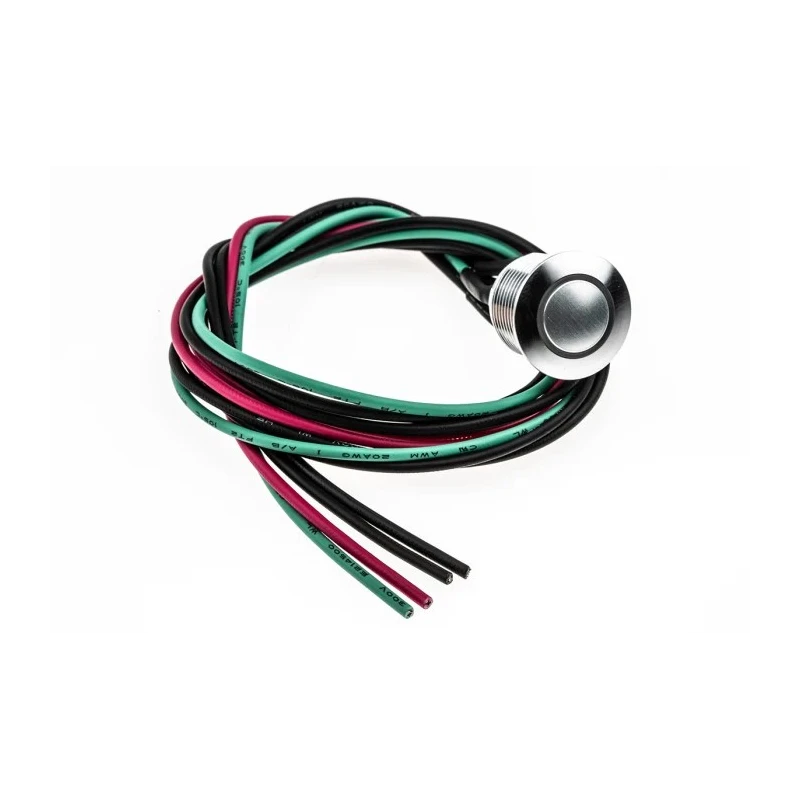 RS PRO Illuminated Momentary Panel Mount Push Button Switch 16 mm Cutout SPST Green Red LED IP67 36 V dc MPB16