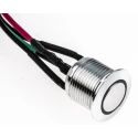 RS PRO Illuminated Momentary Panel Mount Push Button Switch 16 mm Cutout SPST Green Red LED IP67 36 V dc MPB16