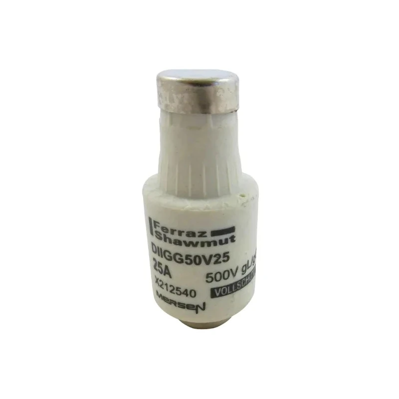 Mersen Diazed Bottle Fuse 25A 500V D2 Size with E27 Thread X212540 / DIIGG50V25