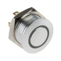 RS PRO Illuminated Momentary Push Button Switch with Green LED, Panel Mount, 16 mm Cutout, SPST, IP67, 36 V dc MPB16