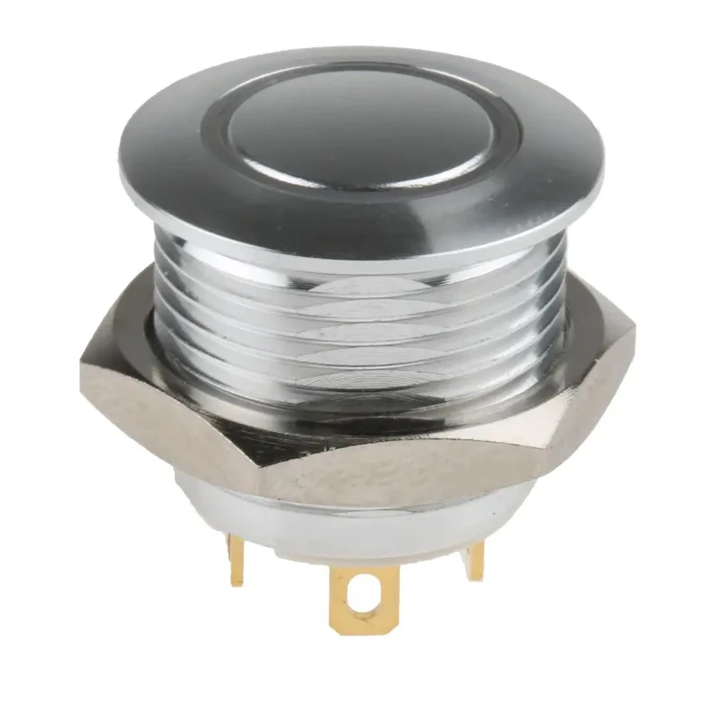 RS PRO Illuminated Momentary Push Button Switch with Green LED, Panel Mount, 16 mm Cutout, SPST, IP67, 36 V dc MPB16