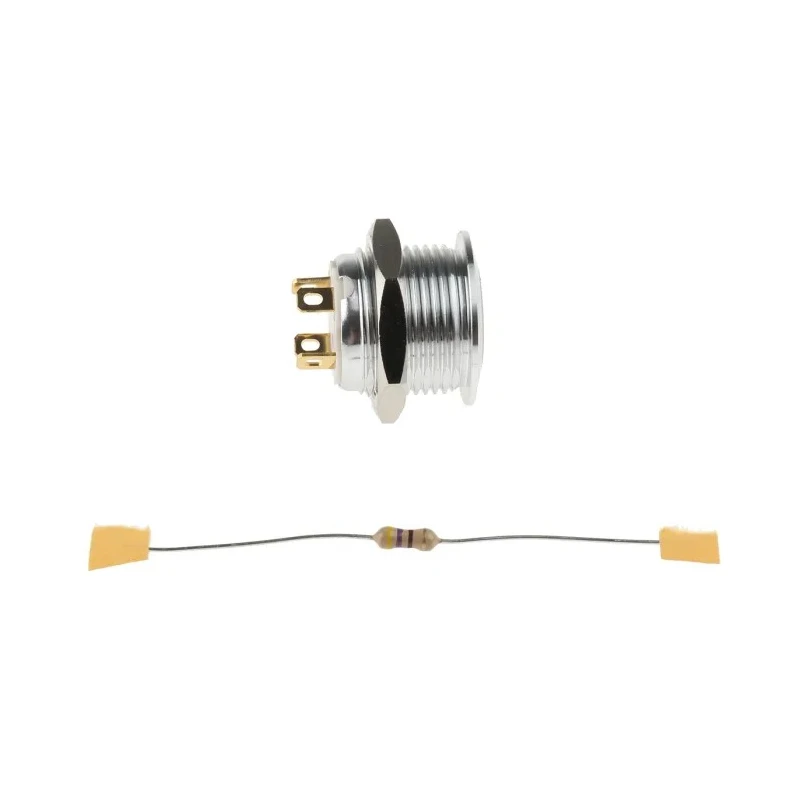 RS PRO Illuminated Momentary Push Button Switch with Green LED, Panel Mount, 16 mm Cutout, SPST, IP67, 36 V dc MPB16