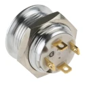 RS PRO Illuminated Momentary Push Button Switch with Green LED, Panel Mount, 16 mm Cutout, SPST, IP67, 36 V dc MPB16