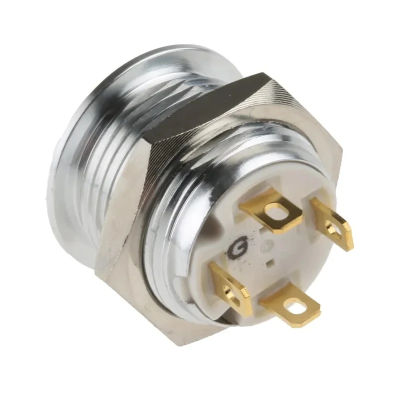 RS PRO Illuminated Momentary Push Button Switch with Green LED, Panel Mount, 16 mm Cutout, SPST, IP67, 36 V dc MPB16