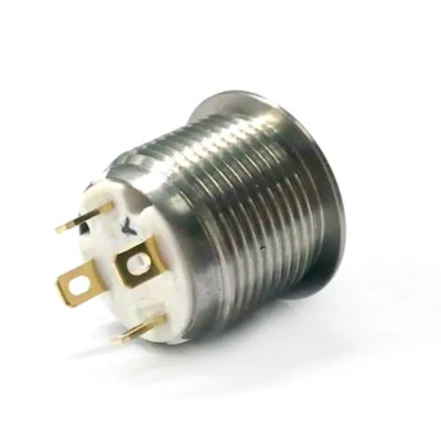 RS PRO Illuminated Momentary Push Button Switch, Panel Mount, 16 mm Cutout, SPST, Yellow LED, IP67, 36 V dc 175-9126