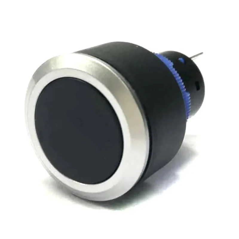 RS PRO KPB22 Series Push Button Switch Momentary Panel Mount 22.2 mm Cutout SPDT IP65 36 V DC 250 V AC KPB22