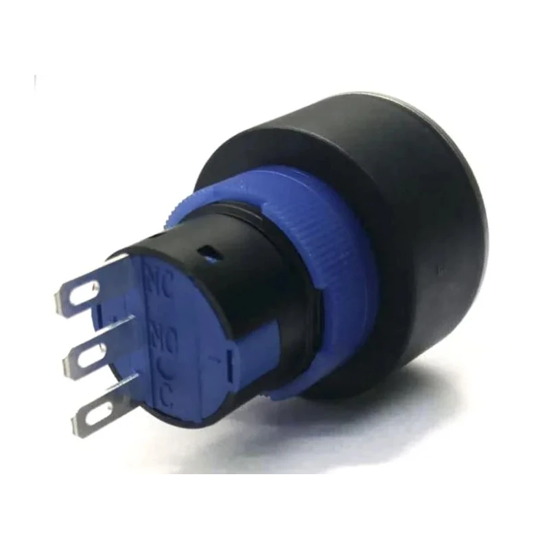 RS PRO KPB22 Series Push Button Switch Momentary Panel Mount 22.2 mm Cutout SPDT IP65 36 V DC 250 V AC KPB22