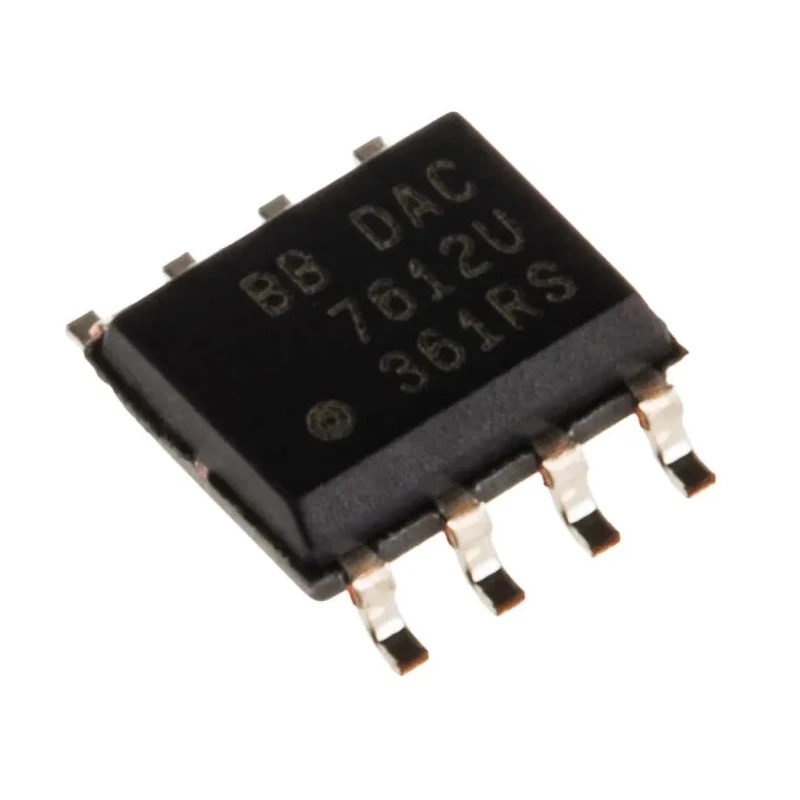 Texas Instruments 12-Bit 2-Channel Digital to Analogue Converter SPI Interface 130ksps 8-Pin SOIC DAC7612U