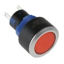 RS PRO Illuminated Push Button Switch Panel Mount Momentary SPDT 22.2 mm Cutout Red LED IP65 36 V dc 250 V KPB22