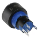 RS PRO Illuminated Push Button Switch Panel Mount Momentary SPDT 22.2 mm Cutout Red LED IP65 36 V dc 250 V KPB22