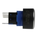 RS PRO Illuminated Push Button Switch Panel Mount Momentary SPDT 22.2 mm Cutout Red LED IP65 36 V dc 250 V KPB22