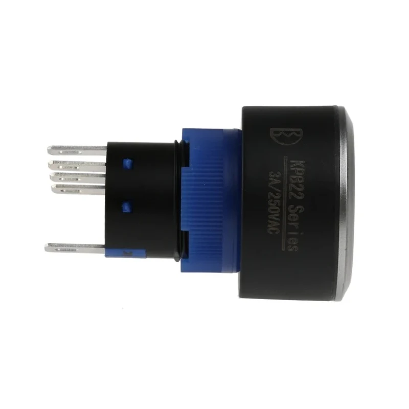 RS PRO Illuminated Push Button Switch Panel Mount Momentary SPDT 22.2 mm Cutout Red LED IP65 36 V dc 250 V KPB22
