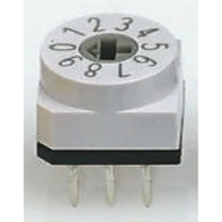 Hartmann Rotary Flush Rotary Coded DIP Switch Through Hole Solder PT65703L508