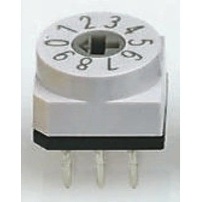 Hartmann Rotary Flush Rotary Coded DIP Switch Through Hole Solder PT65703L508