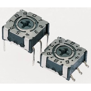 Hartmann Rotary Coded DIP Switch Through Hole Rotary Flush Actuator P36101