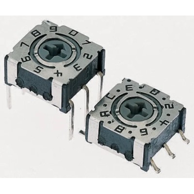 Hartmann Rotary Coded DIP Switch Through Hole Rotary Flush Actuator P36101