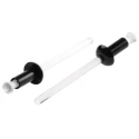 Essentra Nylon Clinch Rivet, 4 mm Diameter, 9.6 mm Length, Polycarbonate Mandrel 379-9646
