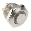 RS PRO Illuminated Push Button Switch Momentary SPST Panel Mount Blue LED IP67 36V DC MPB16