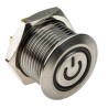 RS PRO Illuminated Momentary Panel Mount Push Button Switch, 16 mm Cutout, SPST, White LED, IP67, 36 V MPB16