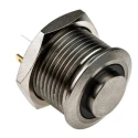 RS PRO MPB16 Series Illuminated Momentary Push Button Switch, Panel Mount, 16 mm Cutout, SPST, RGB LED, IP67, 36 V dc MPB16