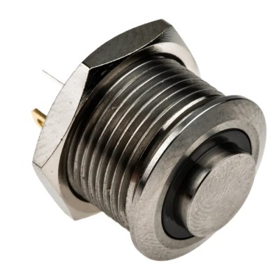 RS PRO MPB16 Series Illuminated Momentary Push Button Switch, Panel Mount, 16 mm Cutout, SPST, RGB LED, IP67, 36 V dc MPB16