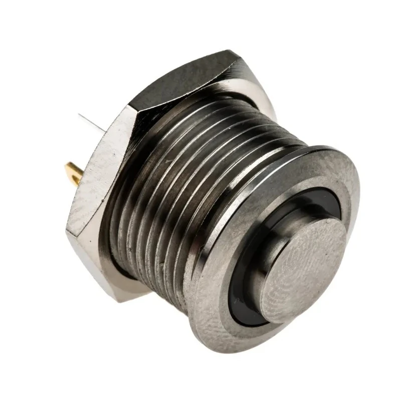 RS PRO MPB16 Series Illuminated Momentary Push Button Switch, Panel Mount, 16 mm Cutout, SPST, RGB LED, IP67, 36 V dc MPB16