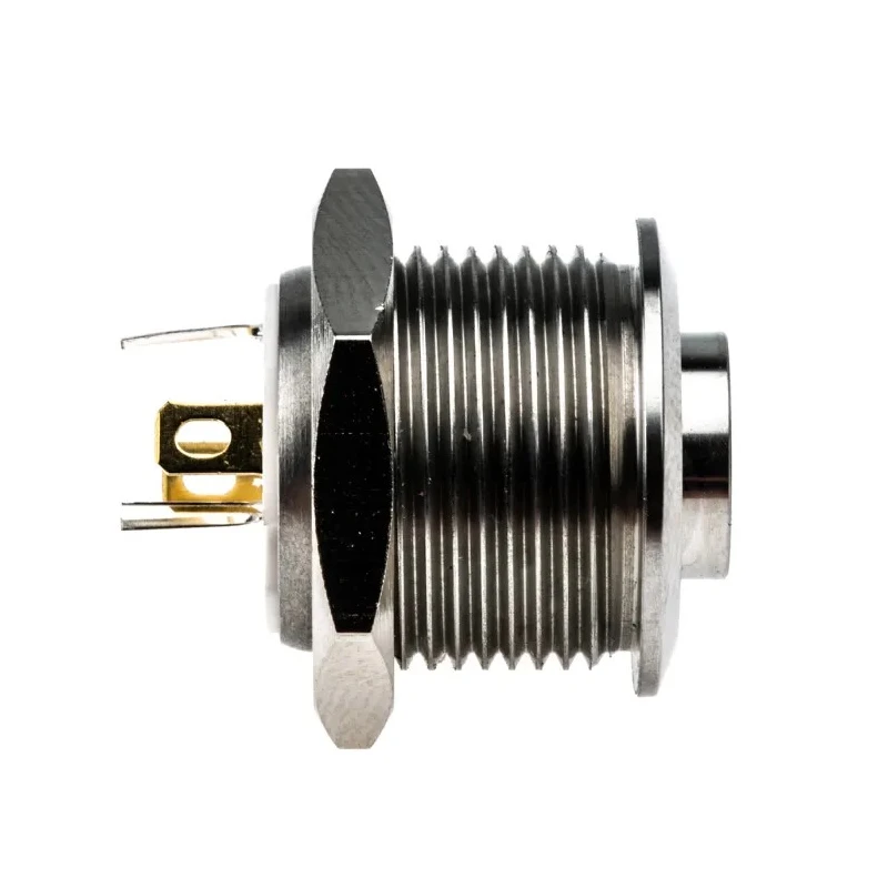 RS PRO MPB16 Series Illuminated Momentary Push Button Switch, Panel Mount, 16 mm Cutout, SPST, RGB LED, IP67, 36 V dc MPB16