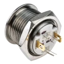 RS PRO MPB16 Series Illuminated Momentary Push Button Switch, Panel Mount, 16 mm Cutout, SPST, RGB LED, IP67, 36 V dc MPB16