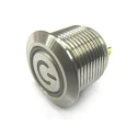 RS PRO MPB16 Series Illuminated Momentary Push Button Switch Panel Mount 16 mm Cutout SPST RGB LED IP67 36 V dc MPB16