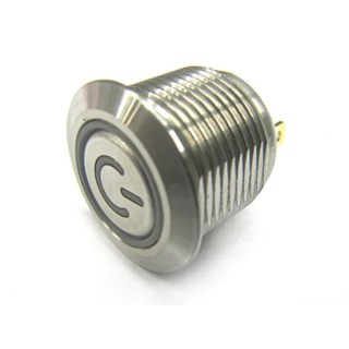 RS PRO MPB16 Series Illuminated Momentary Push Button Switch Panel Mount 16 mm Cutout SPST RGB LED IP67 36 V dc MPB16
