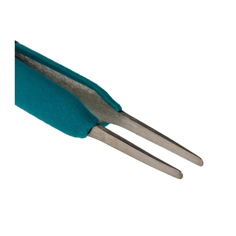 Weller Erem 4.7in Stainless Steel Flat ESD Safe Tweezer E2ASA