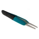 Weller Erem 4.7in Stainless Steel Flat ESD Safe Tweezer E2ASA