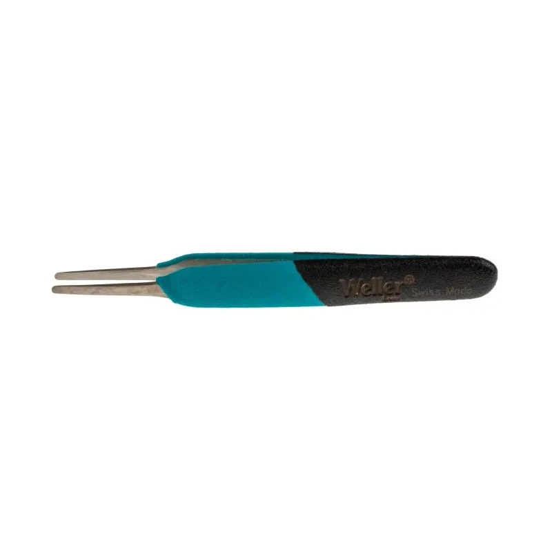 Weller Erem 4.7in Stainless Steel Flat ESD Safe Tweezer E2ASA
