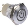 RS PRO Illuminated Push Button Switch Latching Panel Mount 16 mm Cutout SPST Blue Red LED IP67 36 V dc MPB16