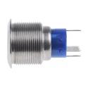 RS PRO Illuminated Momentary Push Button Switch Panel Mount 22.2 mm Cutout SPDT Red LED IP67 36V DC 250V AC MPB22