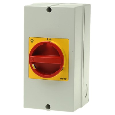 Kraus & Naimer 4-Pole Surface Isolator Switch IP66 IP67 63A 22 kW 