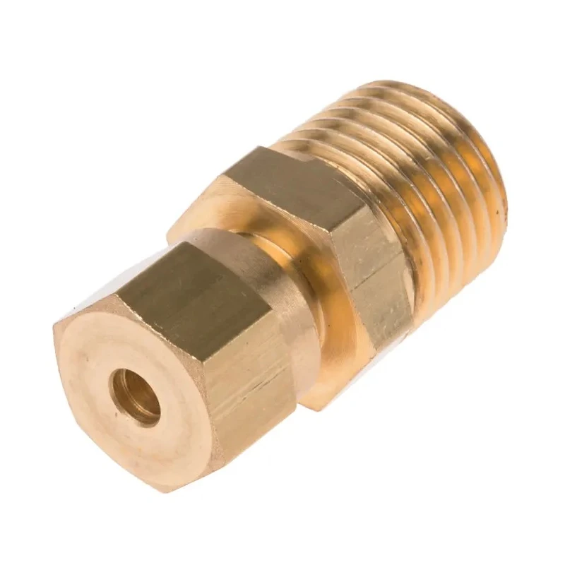 RS PRO Brass Compression Fitting for Use with Thermocouple or PRT Probe, RoHS Compliant, United Kingdom Origin 381-7283