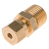 RS PRO Brass Compression Fitting for Use with Thermocouple or PRT Probe, RoHS Compliant, United Kingdom Origin 381-7283