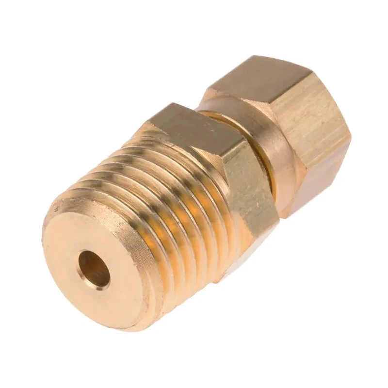 RS PRO Brass Compression Fitting for Use with Thermocouple or PRT Probe, RoHS Compliant, United Kingdom Origin 381-7283