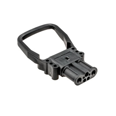 Rema Industrial Power Connector 160A, 150V, Black, Plastic, Chassis Mount 95017-01