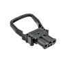 Rema Industrial Power Connector 160A, 150V, Black, Plastic, Chassis Mount 95017-01