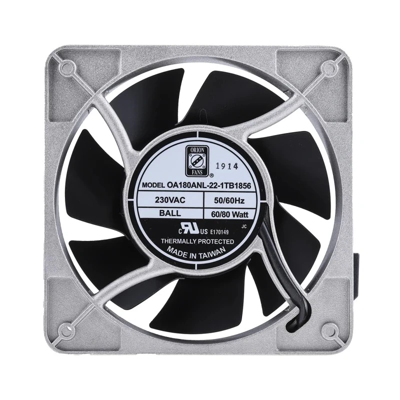 RS PRO OA180ANL Series Industrial AC Axial Fan 230V 80W 679.6 m³/h IP56 180 mm 3250 RPM 175-9783